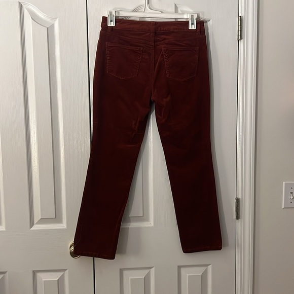Talbots Womens 8P Burnt Orange Simply Flattering Pocket Straight Corduroy Pants - Picture 4 of 5